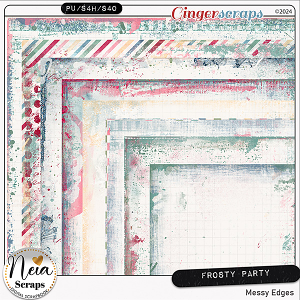 Frosty Party - Messy Edges - by Neia Scraps