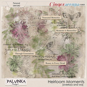 Heirloom Moments Overlays and WA by Palvinka Designs