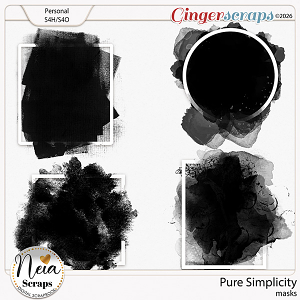 Pure Simplicity - Masks - by Neia Scraps