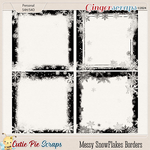Messy SnowFlakes Borders-02 Messy SnowFlakes Borders-02