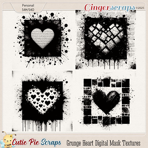 Grunge Heart Mask Textures 02 Grunge Heart Mask Textures 02