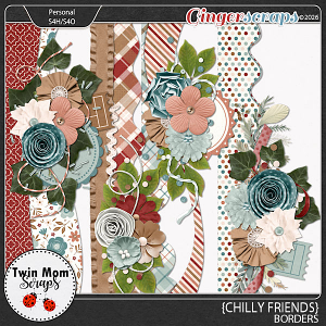 Chilly Friends - BORDERS by Twin Mom Scraps