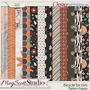 Bicycle for Two - Pattern Papers