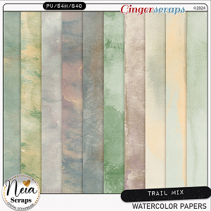 Trail Mix - Watercolor Papers - by Neia Scraps