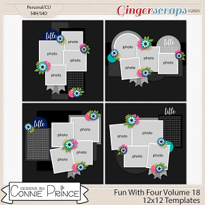 Fun With Four Volume 18  - 12x12 Temps (CU Ok) by Connie Prince