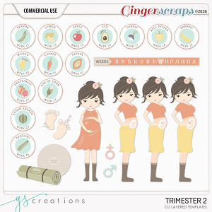 Trimester 2 Layered Templates (CU) by GS Creations