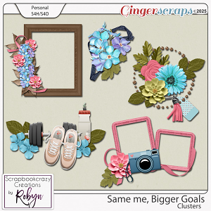 Same me Bigger Goals Clusters by Scrapbookrazy Creations