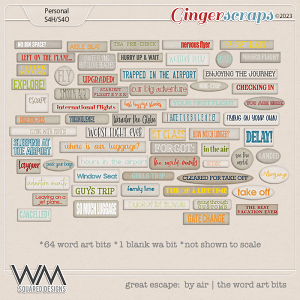 Great Escape: By Air | The Word Art Bits