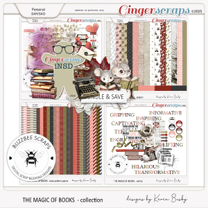 Buzzbee Scraps:The Magic Of Books Collection