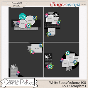 White Space Volume 108 - 12x12 Temps (CU Ok) by Connie Prince