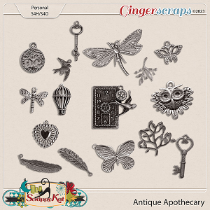Antique Apothecary Charms by The Scrappy Kat