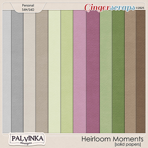 Heirloom Moments Solid Papers by Palvinka Designs