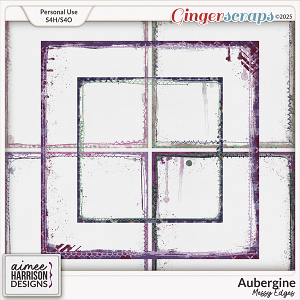Aubergine Messy Edges by Aimee Harrison