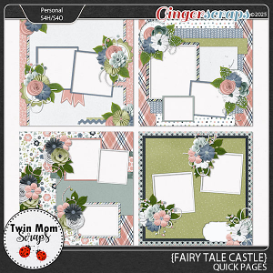 Fairy Tale Castle - QUICK PAGES by Twin Mom Scraps