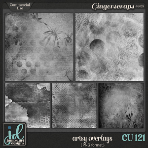 CU & PU 121 ~ Artsy Overlays