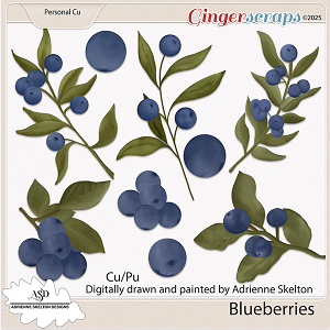 Cu/Pu Blueberries and leaves by Adrienne Skelton Designs Cu/Pu Blueberries and leaves by Adrienne Skelton Designs