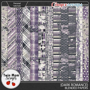 Dark Romance - BLENDED PAPERS by Twin Mom Scraps