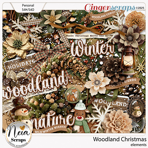 Woodland Christmas -  Elements - by Neia Scraps