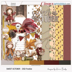 Buzzbee Scraps: Sweet October DSD Freebie