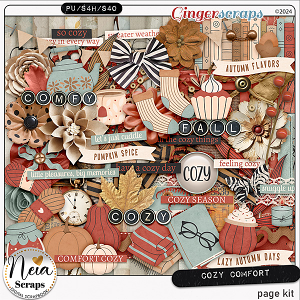 Cozy Comfort - Page Kit - by Neia Scraps