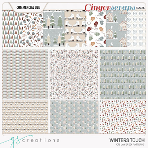 Winters Touch Layered Patterns (CU) by GS Creations