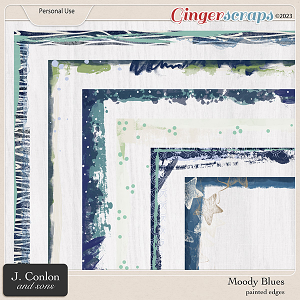 Moody Blues Painted Edges by J. Conlon and Sons