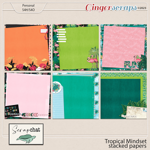 Tropical Mindset Stacked Papers by ScrapChat Designs