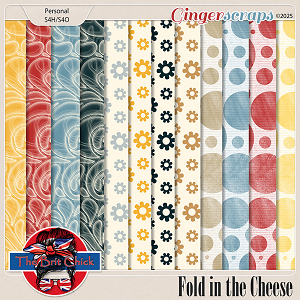 Fold In The Cheese Patterned Papers By The Brit Chick