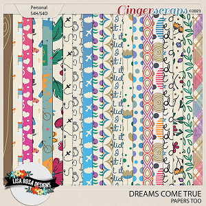 Dreams Come True - Papers Too by Lisa Rosa Designs