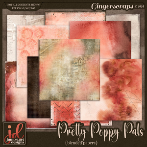 Pretty Poppy Pals {Blended Papers}