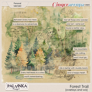 Forest Trail Overlays and WA by Palvinka Designs