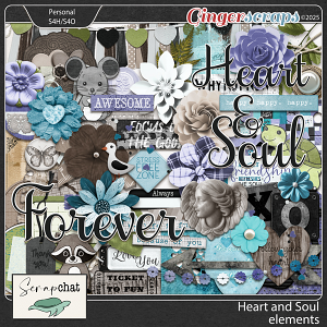 Heart and Soul Elements by ScrapChat Designs