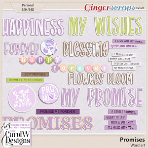 Promises-Word art