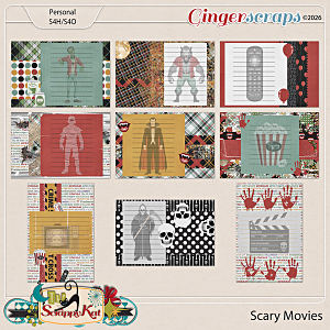 Scary Movies Journal Cards by The Scrappy Kat