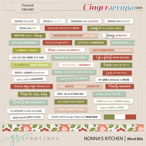 Nonnas Kitchen Wordbits by GS Creations