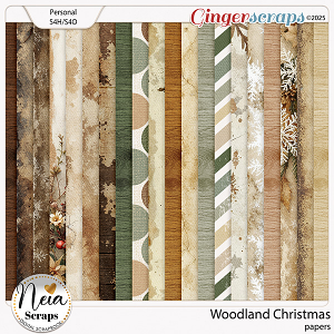 Woodland Christmas -  Papers - by Neia Scraps
