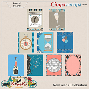 New Year's Celebration Journal Cards by The Scrappy Kat