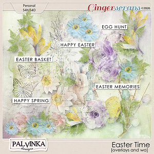 Easter Time Overlays and WA by Palvinka Designs