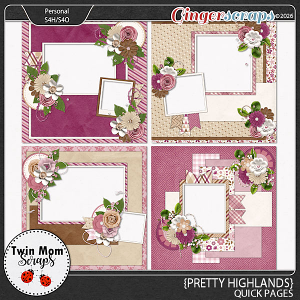 Pretty Highlands - QUICK PAGES by Twin Mom Scraps