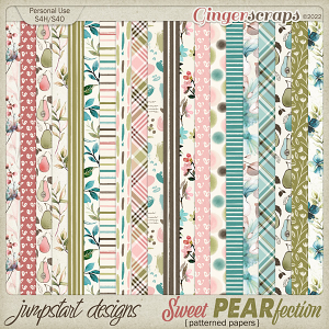 Sweet PEAR-fection {Patterned Papers}