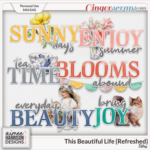 This Beautiful Life {refreshed} Titles by Aimee Harrison