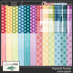 Popsicle Parade Extra Papers by ScrapChat Designs
