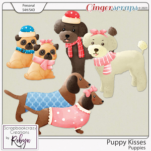 Puppy Kisses Puppies by Scrapbookcrazy Creations