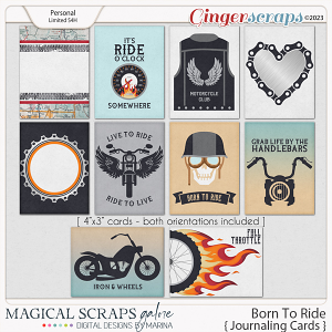 Born to Ride (journaling cards)