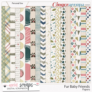 Fur Baby Friends - Papers - by Neia Scraps 