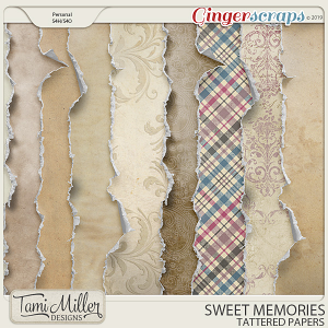 Sweet Memories Tattered Papers by Tami Miller Designs