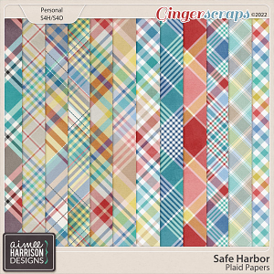 Safe Harbor Plaid Papers by Aimee Harrison