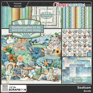 Seafoam Bundle by Let Me Scrapbook