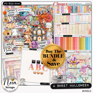 A Sweet Halloween - Bundle - by Neia Scraps