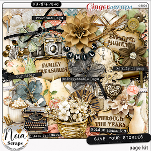 Save Your Stories - Page Kit - by Neia Scraps